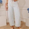 Casual Luxe Midrise Barrel Leg Jean Image - 1