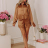 Elite Evening High Waist Satin Shorts Image - 1