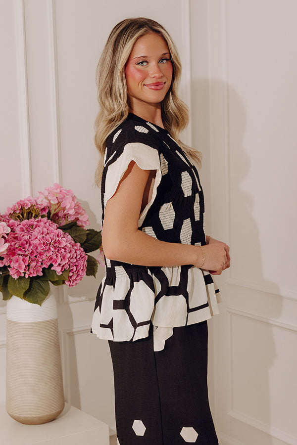 Metro City Muse Smocked Top Image - 3