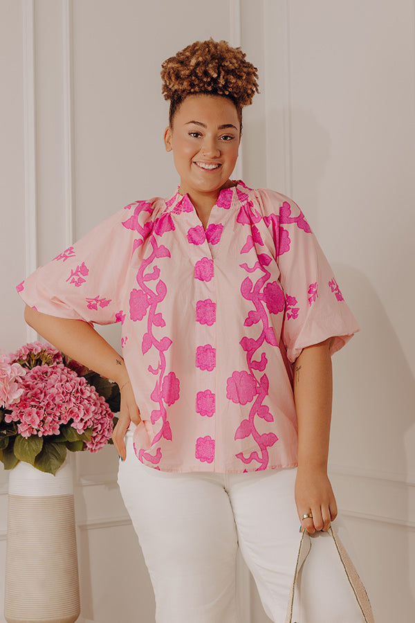 Happy in Blooms Shift Top Curves Image - 3