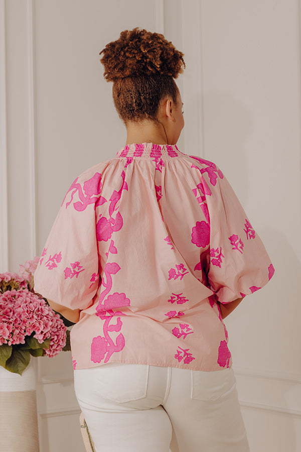 Happy in Blooms Shift Top Curves Image - 5