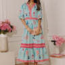 Seaside Garden Floral Midi Dress Image - 1