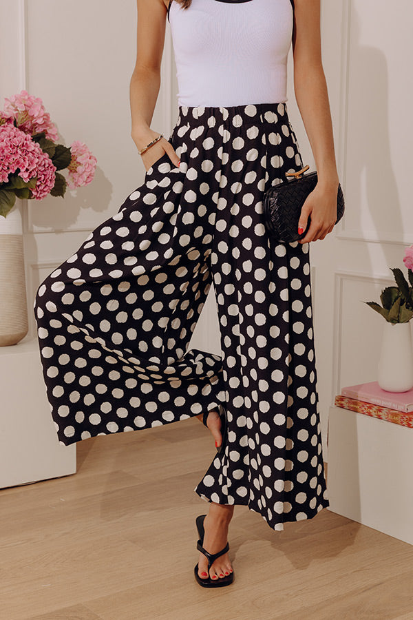 Haute Spot High Waist Wide Leg Pants in Black Image - 2