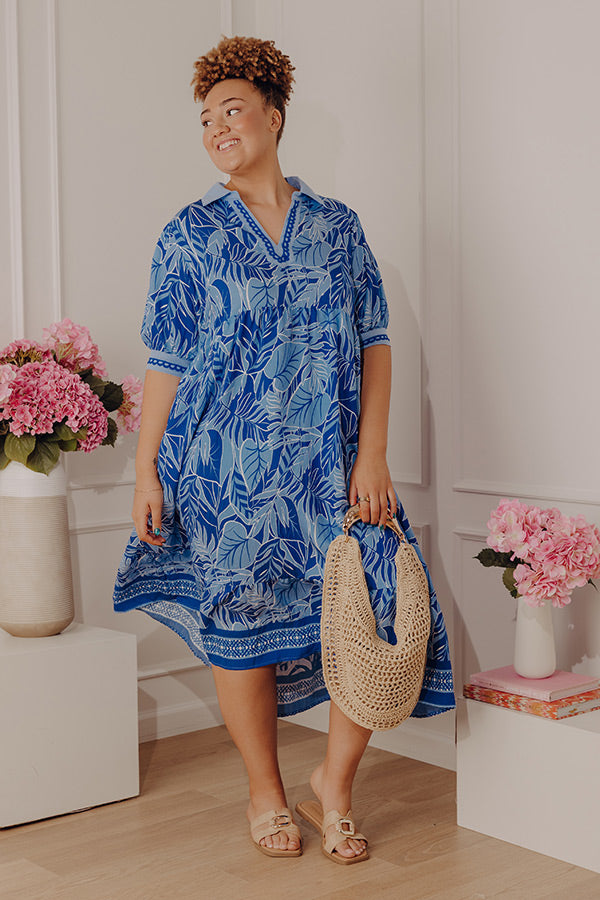 Bloom Bliss Getaway Floral Midi Dress Curves Image - 4