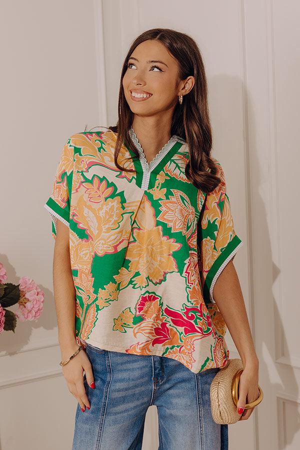 Vacay Ready Floral Shift Top Image - 4