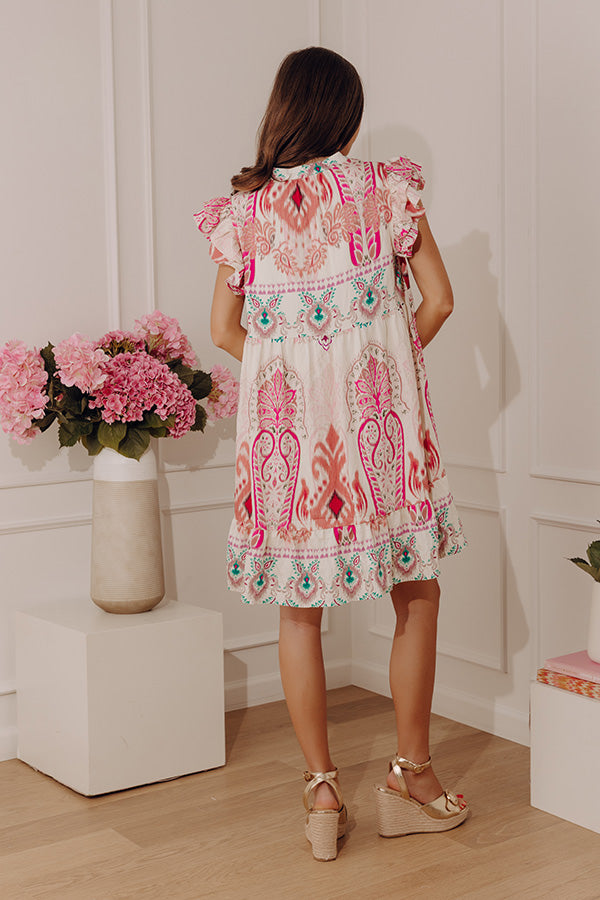 Blossom Whisper Floral Mini Dress Image - 4