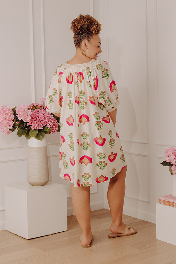 Playful Petals Floral Mini Dress Curves Image - 4