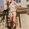 Bloom and Bliss High Waist Embroidered Gingham Shorts Image - 1