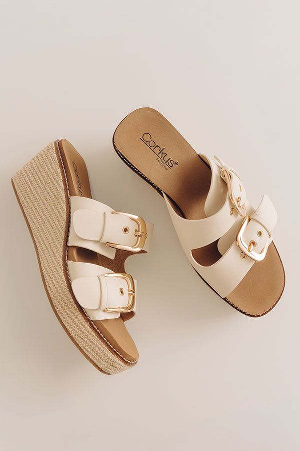 Manifest Faux Leather Wedge