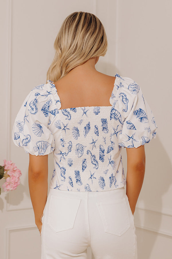 Oceanside Chic Poplin Top Image - 3