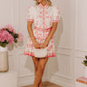 Poise and Petals Pleated Floral Mini Dress Image - 1