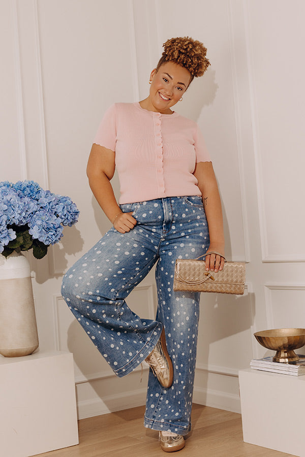The Dottie High Waist Wide Leg Jeans Curves Image - 1
