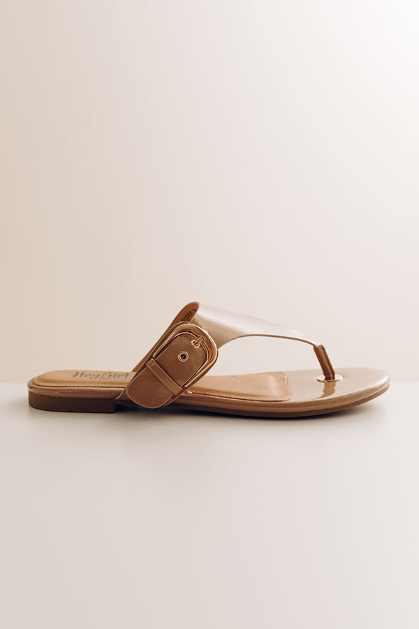 What's The Gossip Patent Sandal in Iced Latte Image - 3