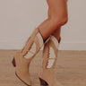 The Fairy Faux Suede Cowboy Boot Image - 1