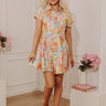 Paradise Petals Button Down Mini Dress Image - 1