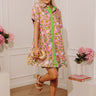 Chic At Brunch Floral Button Up Mini Dress Image - 1