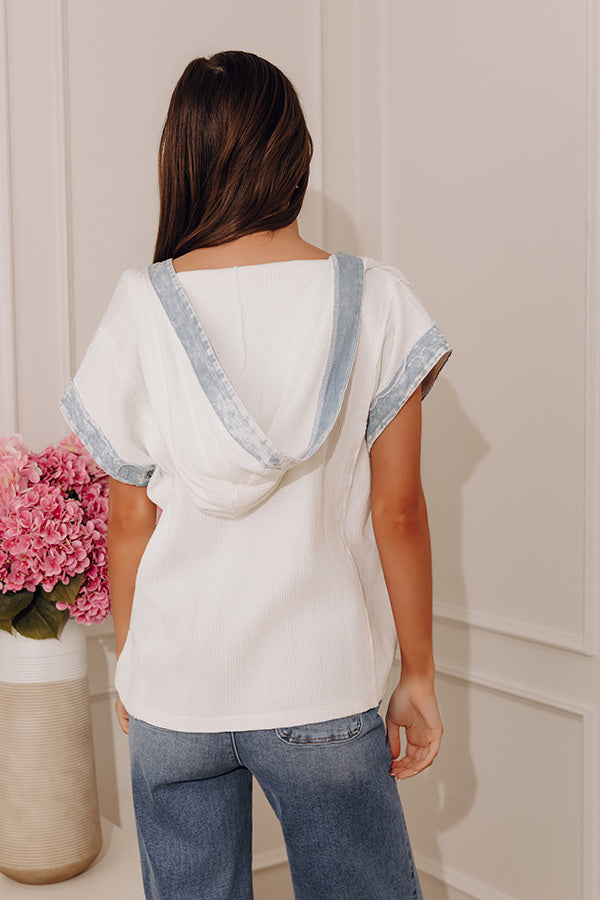 Effortless Mood Waffle Knit Sweater Top Image - 3