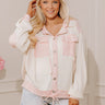 Casual Hangout Waffle Knit Sweater in Pink Image - 1