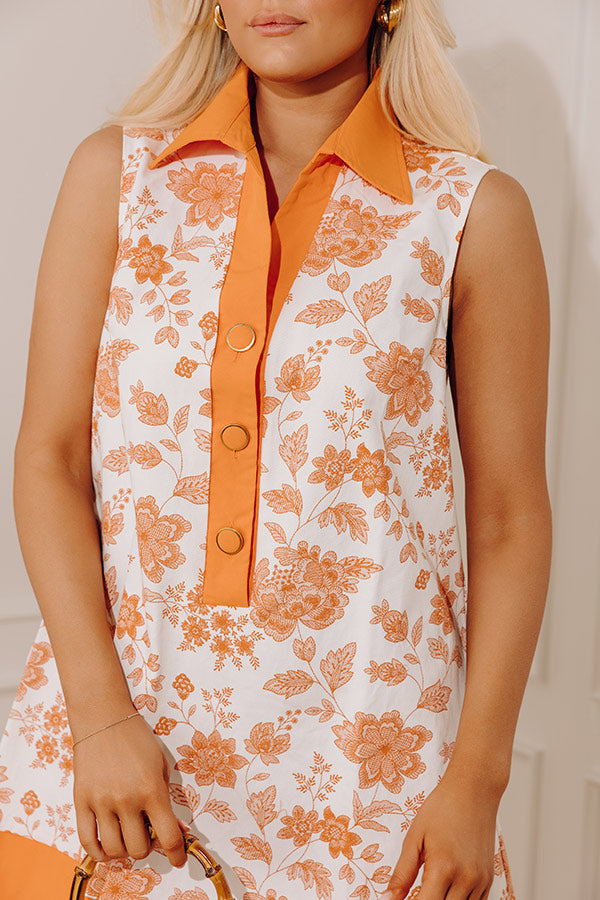 Sunshine and Mimosas Floral Mini Dress Image - 2
