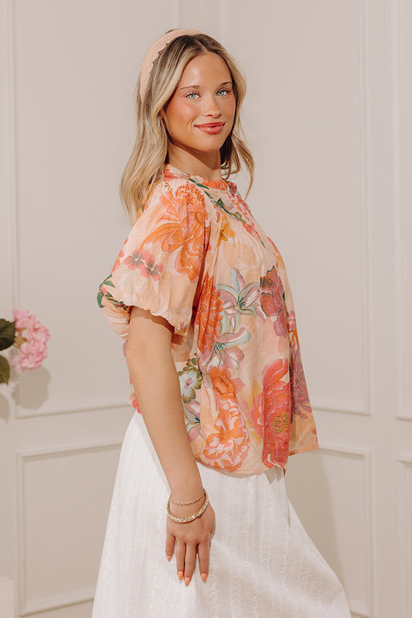 Brunch and Besties Floral Top Image - 2