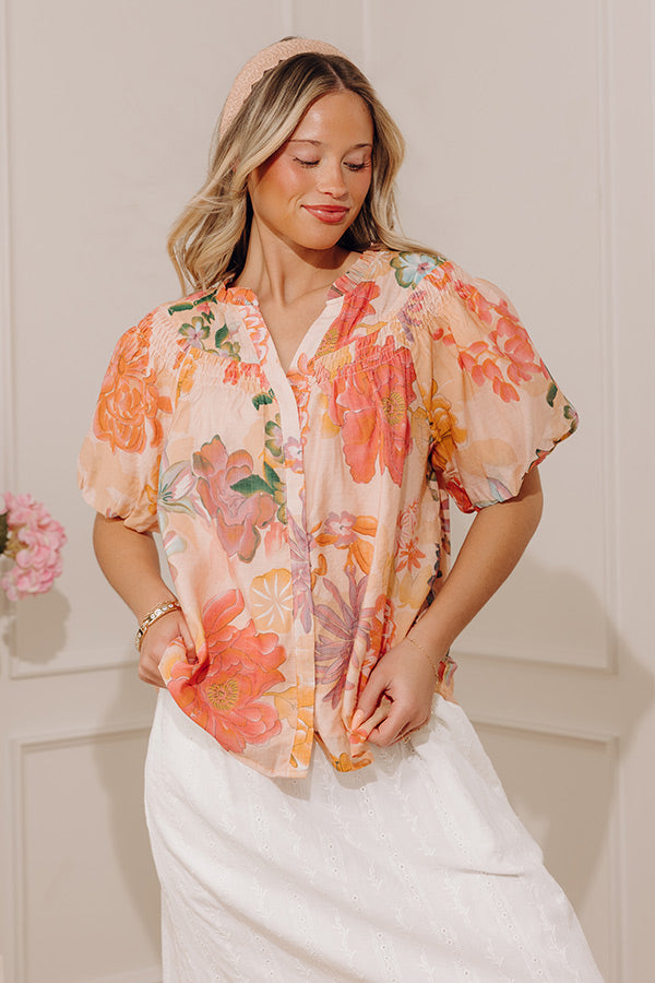 Brunch and Besties Floral Top Image - 3