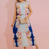 Fleur de Champagne Midi Dress in Sky Blue Image - 1