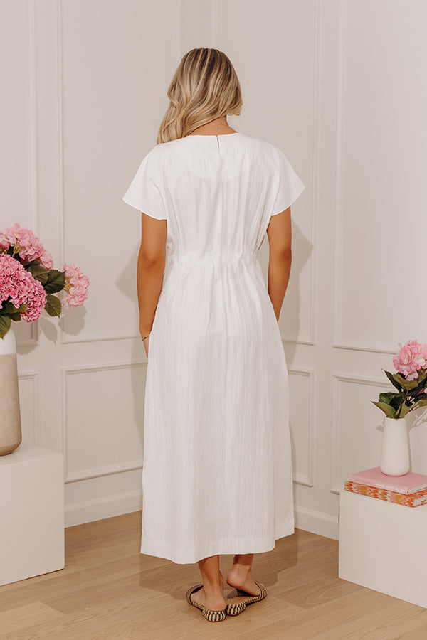 Polished Staple Pleated Midi Dress Image - 2