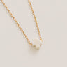 Enewton Signature Cross Gold Necklace in Ivory Image - 1