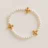 Enewton Beaded Gold Signature Cross 4mm Pearl Bracelet Image - 1
