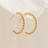 Enewton Classic Beaded 1 inch Post Hoop Earrings in 2mm Image - 1