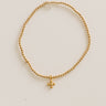 Enewton Classic Gold 2mm Bracelet in Beaded Signature Cross Small Gold Charm Image - 1
