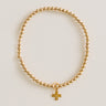Enewton Classic Gold 3mm Bracelet in Signature Cross Gold Charm Image - 1