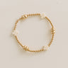 Enewton Signature Cross Off-White and Admire Gold 3mm Gold Bracelet Image - 1