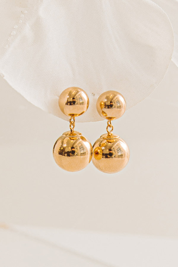 Enewton Classic 10mm Ball Drop Stud Earrings in Gold Image - 2