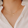 Enewton Signature Cross Small Gold Charm Necklace Image - 1