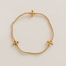 Enewton Beaded 3mm Gold Signature Cross 2mm Gold Bracelet Image - 1