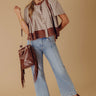 RISEN Sloane High Waist Wide Leg Jeans in Light Wash Image - 1