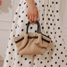 The Selena Woven Purse in Natural Raffia Image - 1