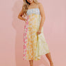 Petal Picnic Floral Linen-Blend Midi Dress Image - 1
