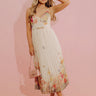 Butterfly Dreams Pleated Floral Midi Dress Image - 1