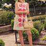 Getaway Chic Floral Embroidered Mini Dress in Pink Image - 1