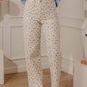 JUST USA Sam High Waist Straight Leg Floral Jean Image - 1