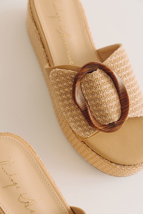 The Janette Woven Platform Sandal Image - 2