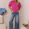 Wildflower At Heart Floral Top in Orchid Image - 1