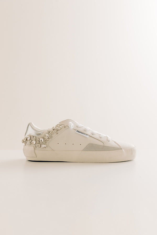 The Prime Faux Leather Embellished Sneaker Image - 1