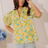 Sweet Sunshine Floral Shift Top Image - 1