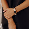 Vacay Bliss Hinge Bangle Bracelet in Black Image - 1