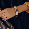 Vacay Bliss Hinge Bangle Bracelet in Black Image - 1