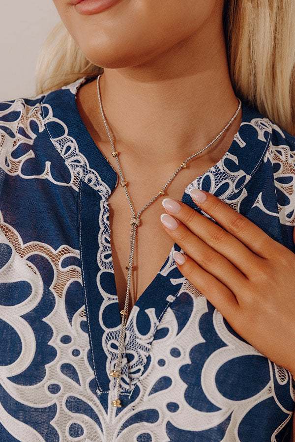 City Views Cubic Zirconia Lariat Necklace