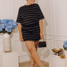 Classic Look Midrise Stripe Scuba Skort Curves Image - 1
